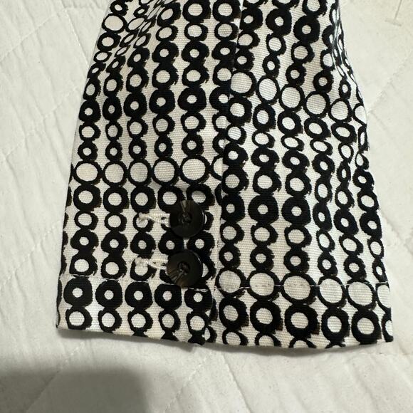 CAbi Women's Black and White cropped Unlined blazer Fitted Size 8 - Picture 6 of 12